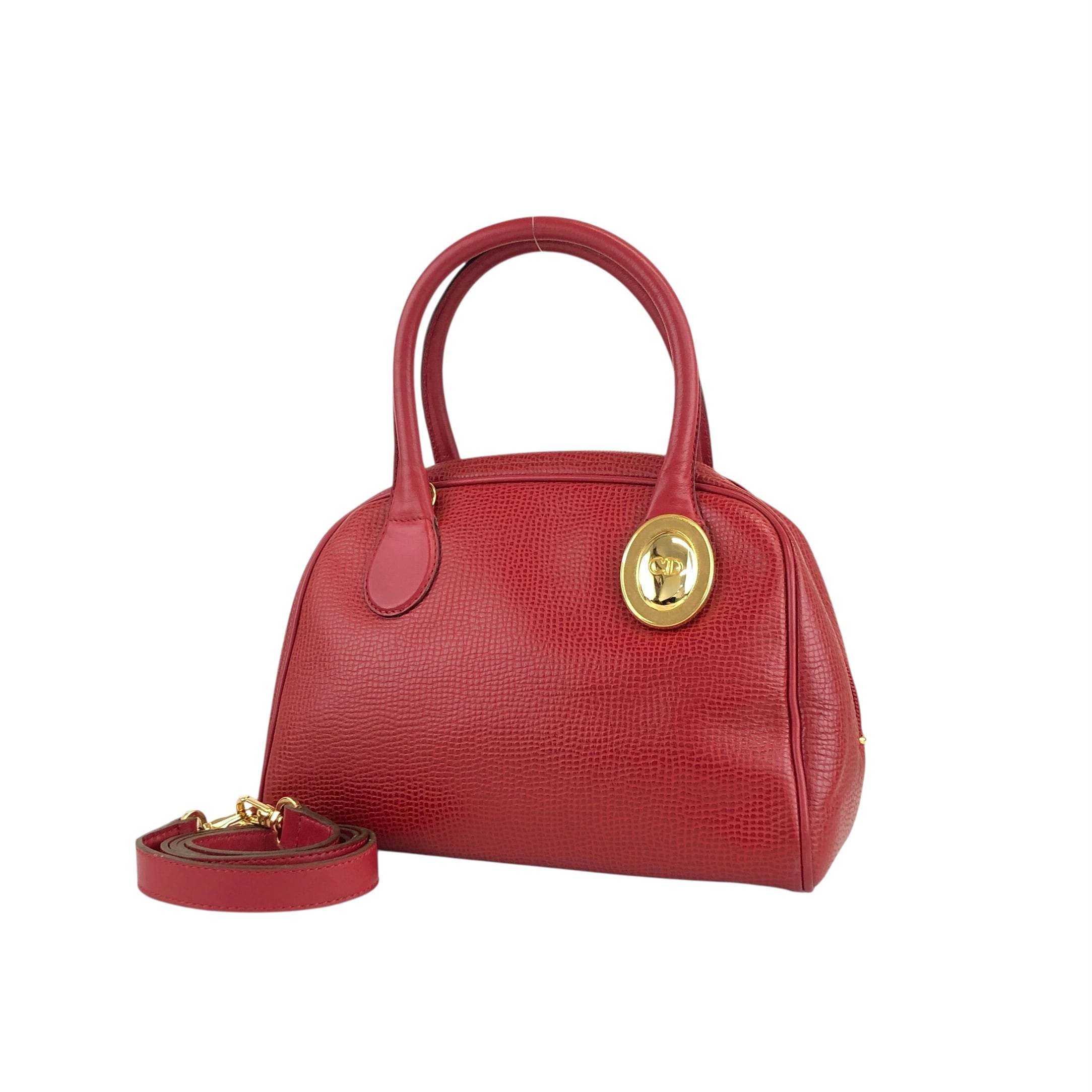 Christian Dior クリスチャン ディオール ハンドバッグ 2way レッド