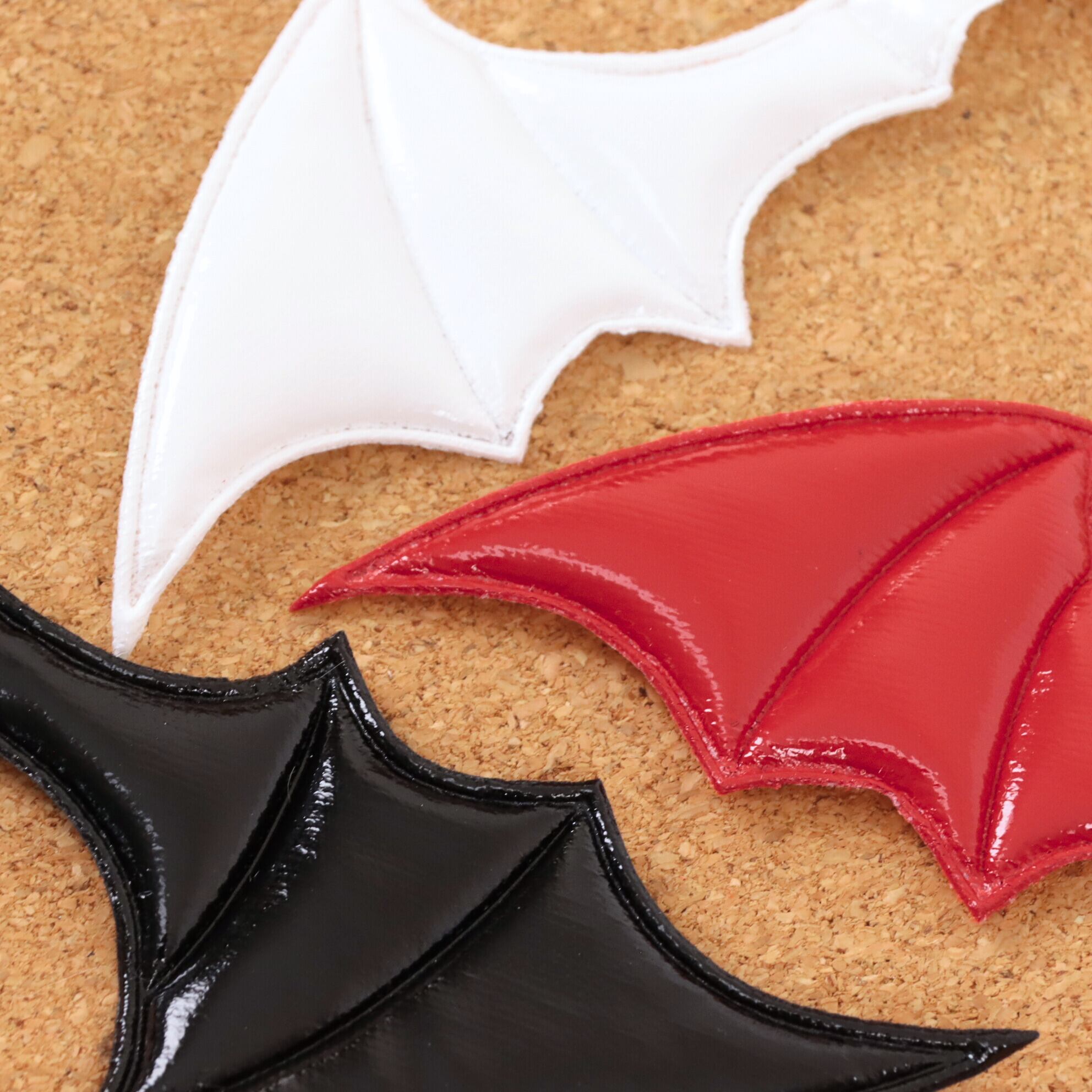 悪魔の羽 パーツ フェイクレザー 大 布 02000262 ハンドメイド 装飾