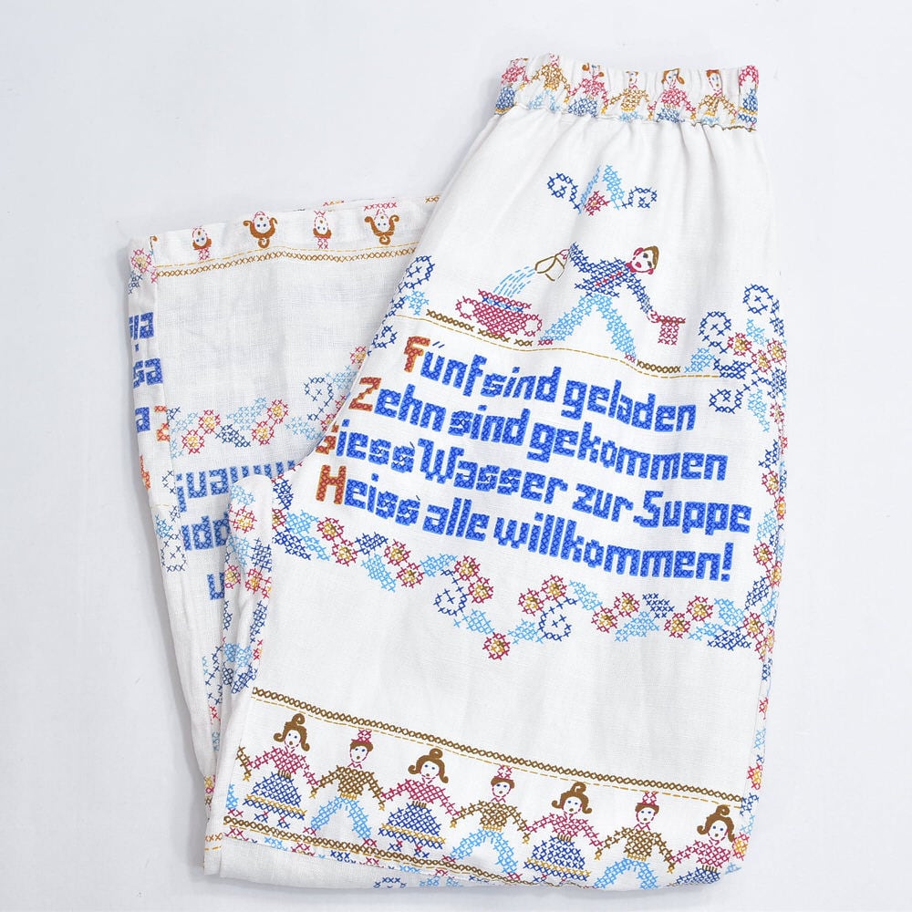 Remakeリメイク 再構築 クロスステッチ 刺繍プリントデザイン ルーズ