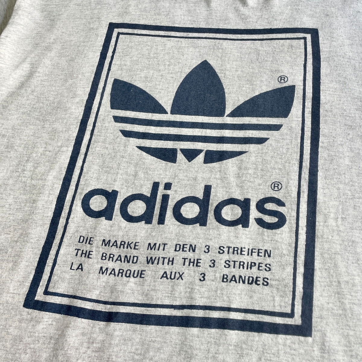 90年代 USA製 adidas アディダス ビッグロゴ トレフォイルロゴ 