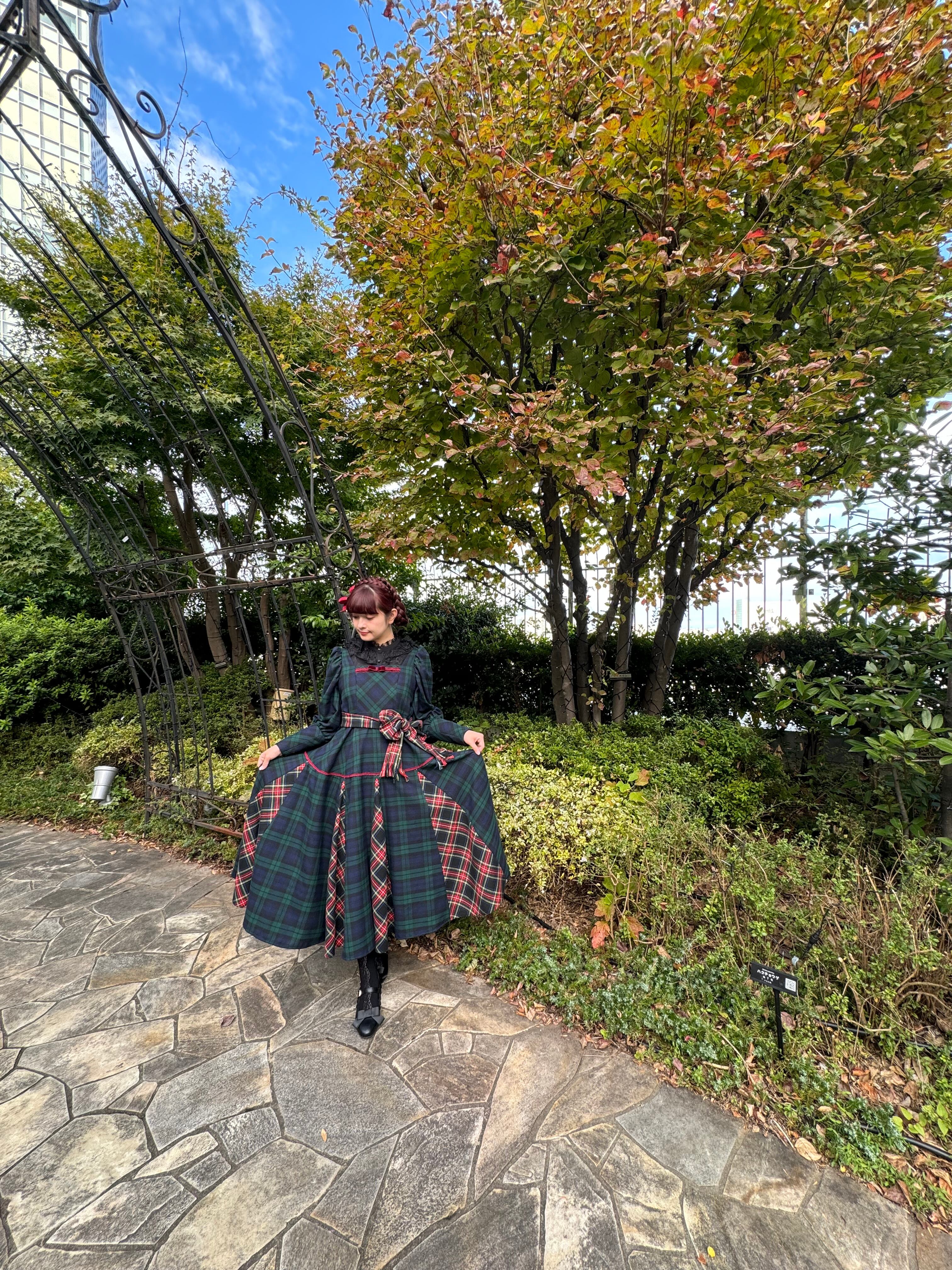 タータンチェックのゴアードワンピース✳︎再販 | dolce piu amabile