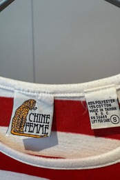 90's CHINEFEMME Boarder red T-shirt