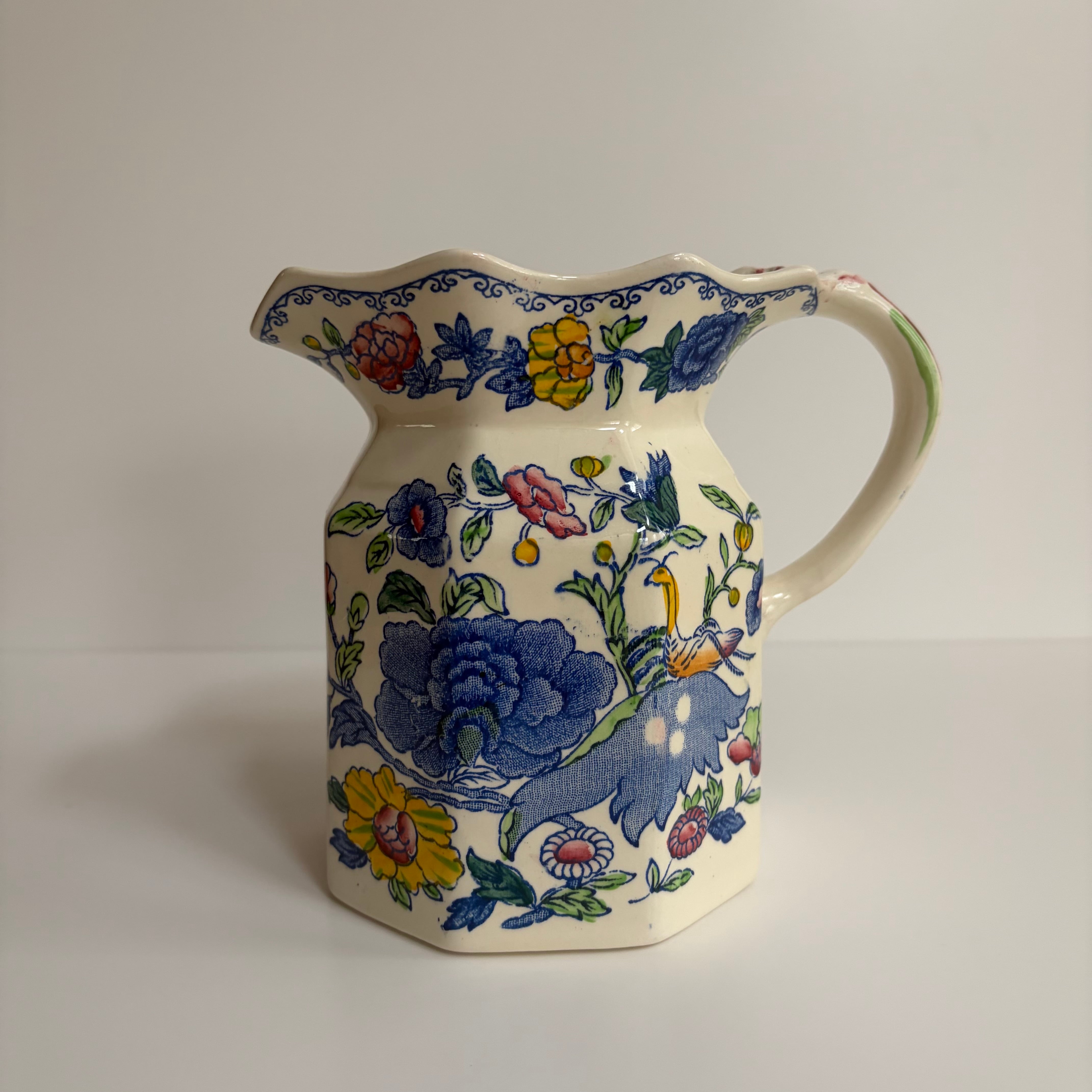 メイソンズ Regency（リージェンシー）ウォータージャグ（華やかな花鳥