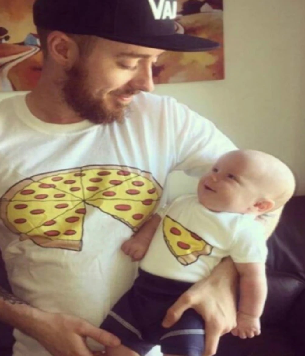 親子Tシャツ　ピザ