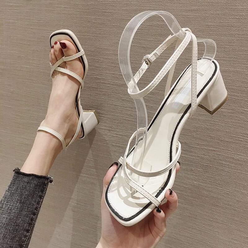 サンダルヒールバックル 靴 シューズ ハイヒール フェイクシューズ43951291137