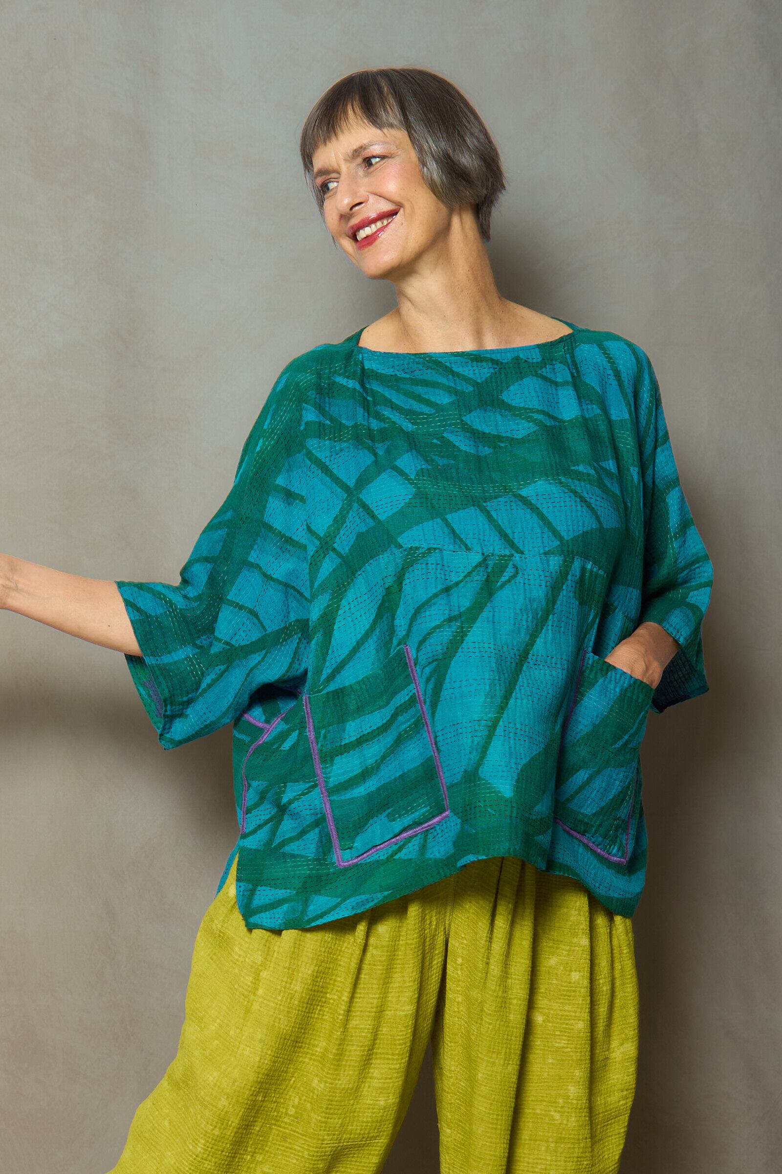 Sara Mallika Cotton Triangle Patchwork Dress | PAY ID