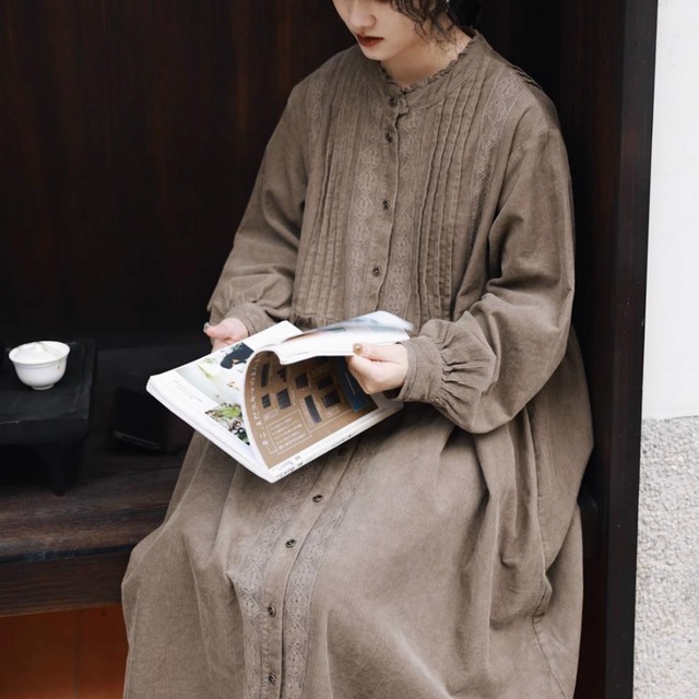 コーデュロイオーバーワンピース