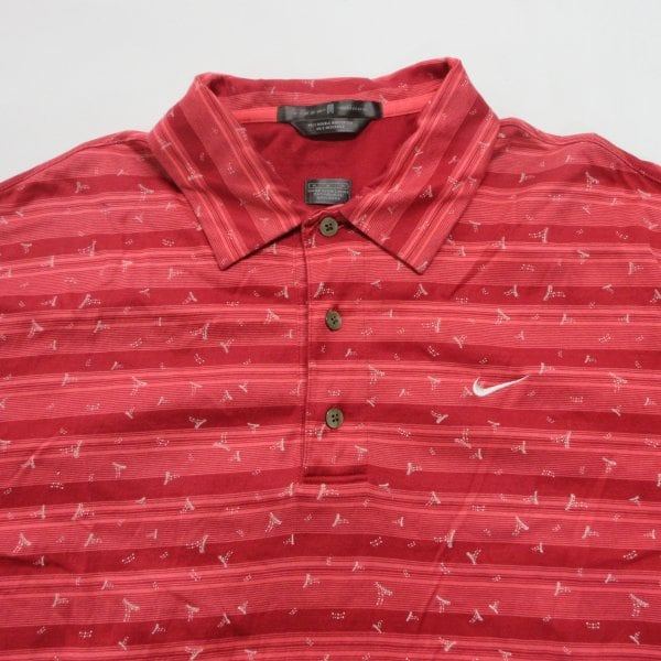 □NIKE/ナイキ タイガーウッズ 半袖 ポロシャツ ハーフボタン