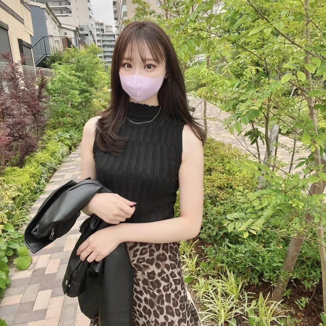 ハイネック ノースリーブ リブニット インナー 小顔効果 細見え | PAY ID