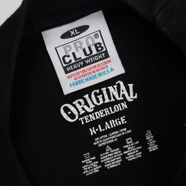 Size【XL】 TENDERLOIN テンダーロイン TEE WH BLACK Tシャツ 黒