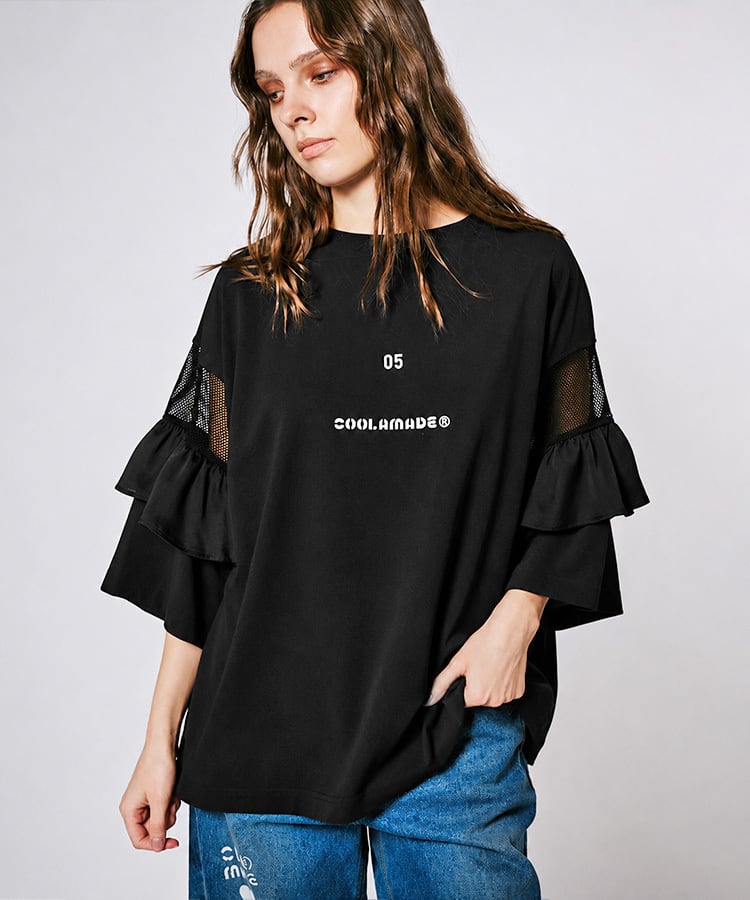 ラララです‼︎COOLATIQUES 長袖 Lace Ladies（レースレディース） ハイネック長袖ギャザーブラウス