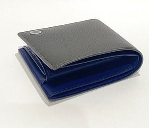 BVLGARI ブルガリ 二つ折り財布 メンズ 291066 GRAIN/CHARCOAL DIA