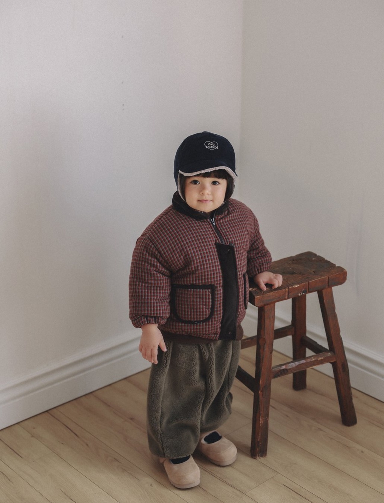ONU［取寄］check padding jumper 26winter