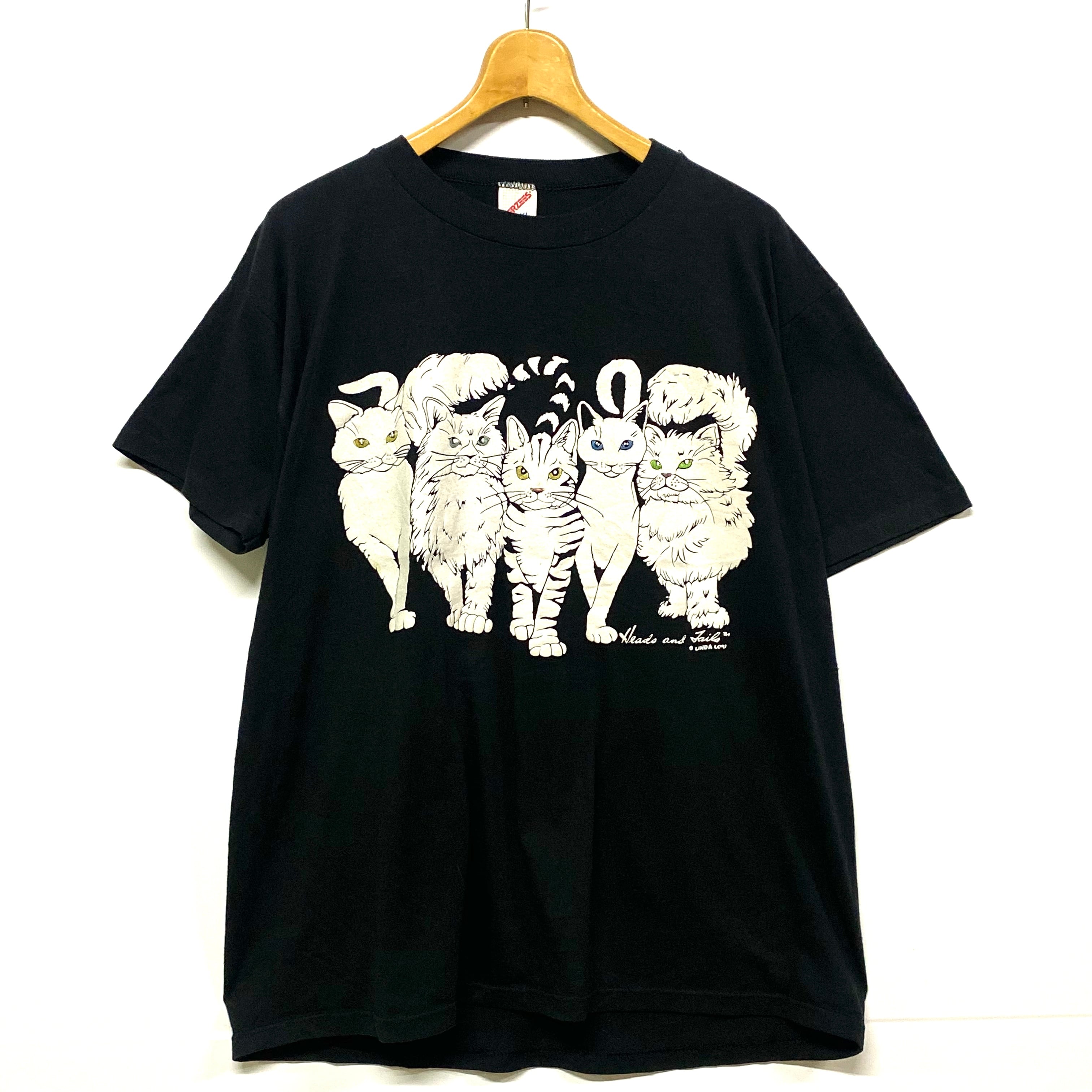 80年代 USA製 5匹の猫 プリントTシャツ XL Tシャツ ヴィンテージ