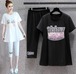 【大きいサイズ3XL-6XL】ファッション/上下セットトップス♪ブラック/ホワイト2色展開◆#scfmhi-22937
