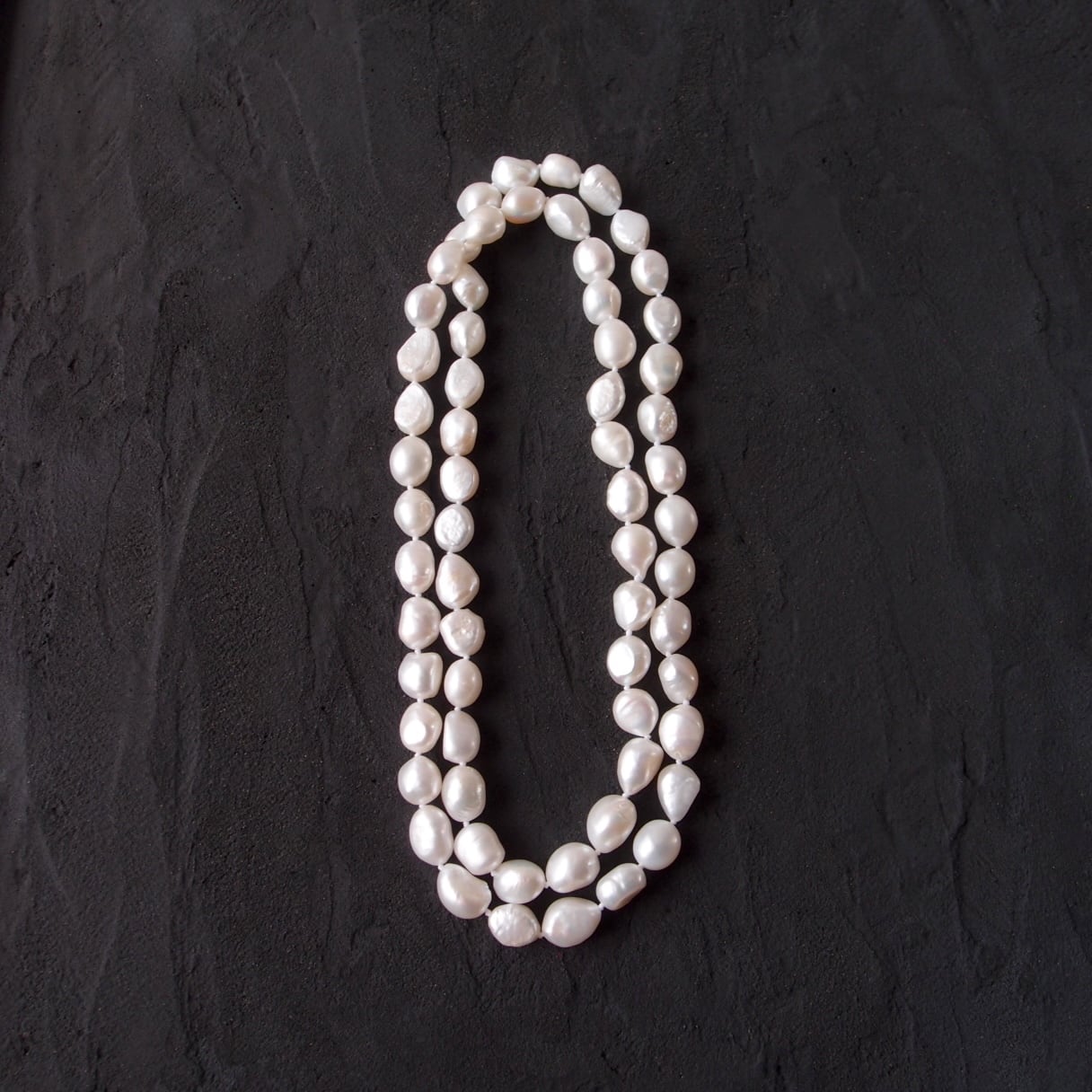 Nugget Pearl Long Necklace/ナゲットパール ロングネックレス・オールノット(Large)