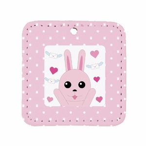 うさぎのラブレター2(正方形キーホルダー)