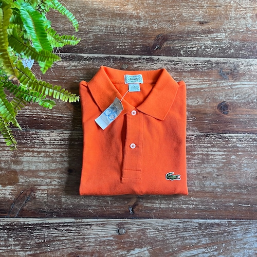 Circa 1980's "IZOD Lacoste" Polo shirt Made in USA/Orange/L