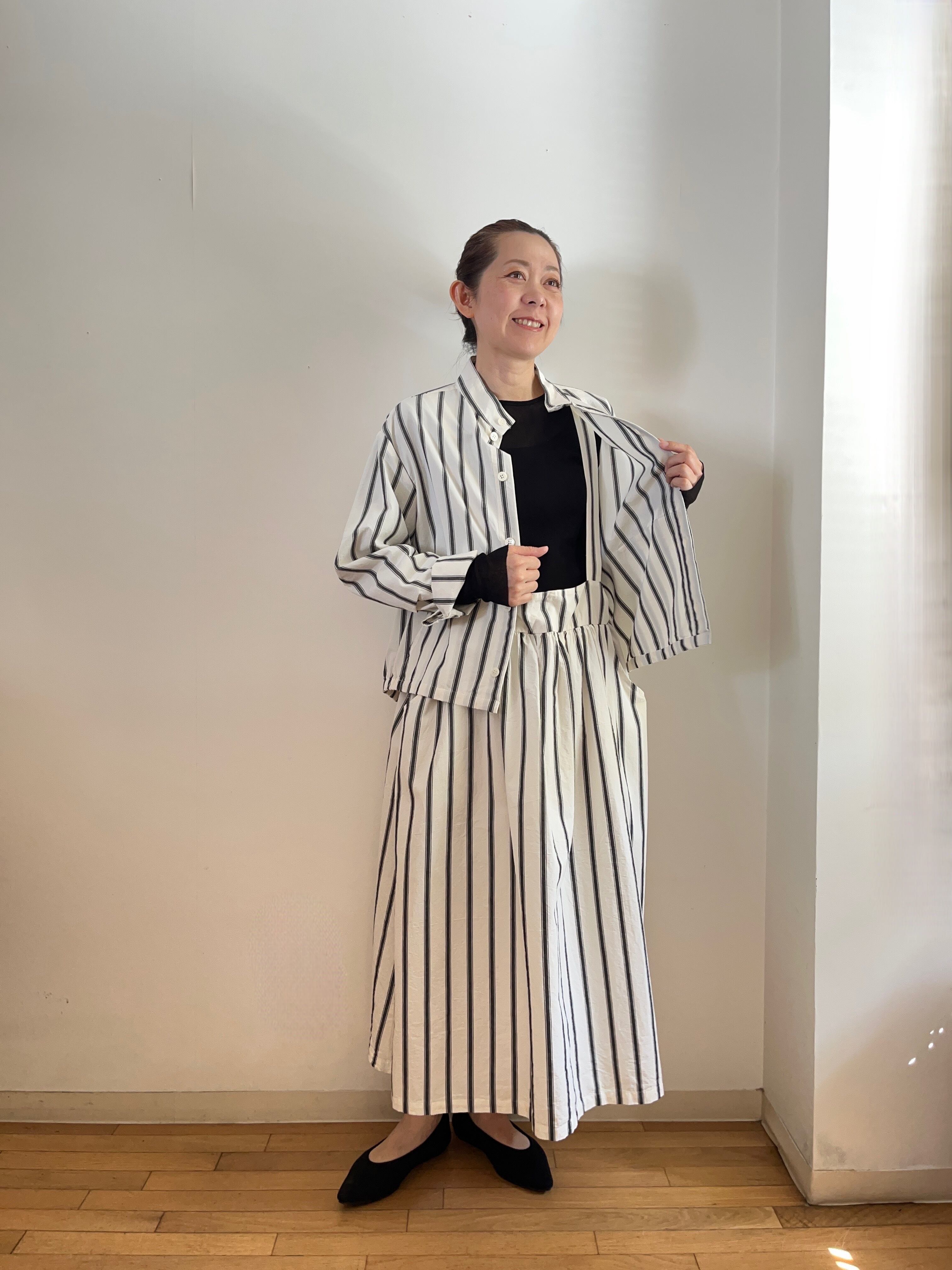 美品✨ストライプジャケット 二重構造 メランジストライプ ジャケット（JF009413） | JOSEPH (Women