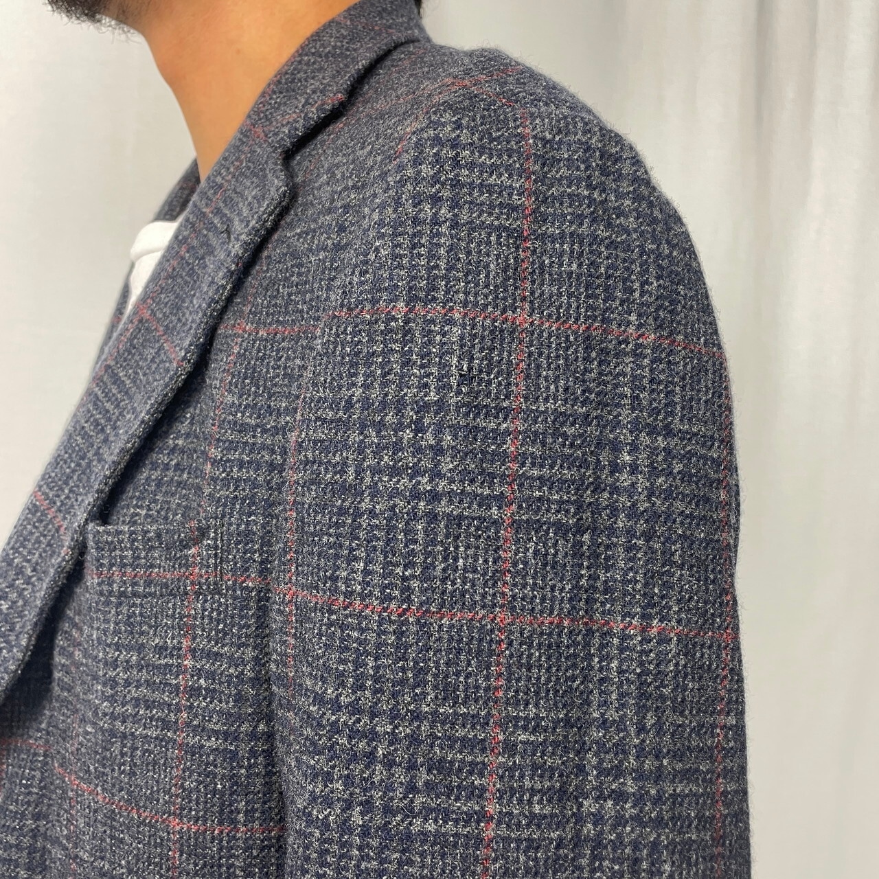 80年代 USA製 Neiman Marcus ニーマンマーカス チェック柄 ウール 