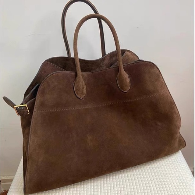 Deerskin velvet large capacity retro shoulder handbag