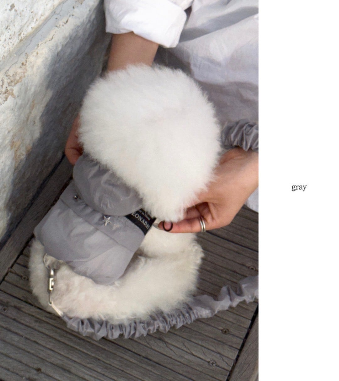 予約【pieonaday】Glow Windbreaker Harnessa (gray)