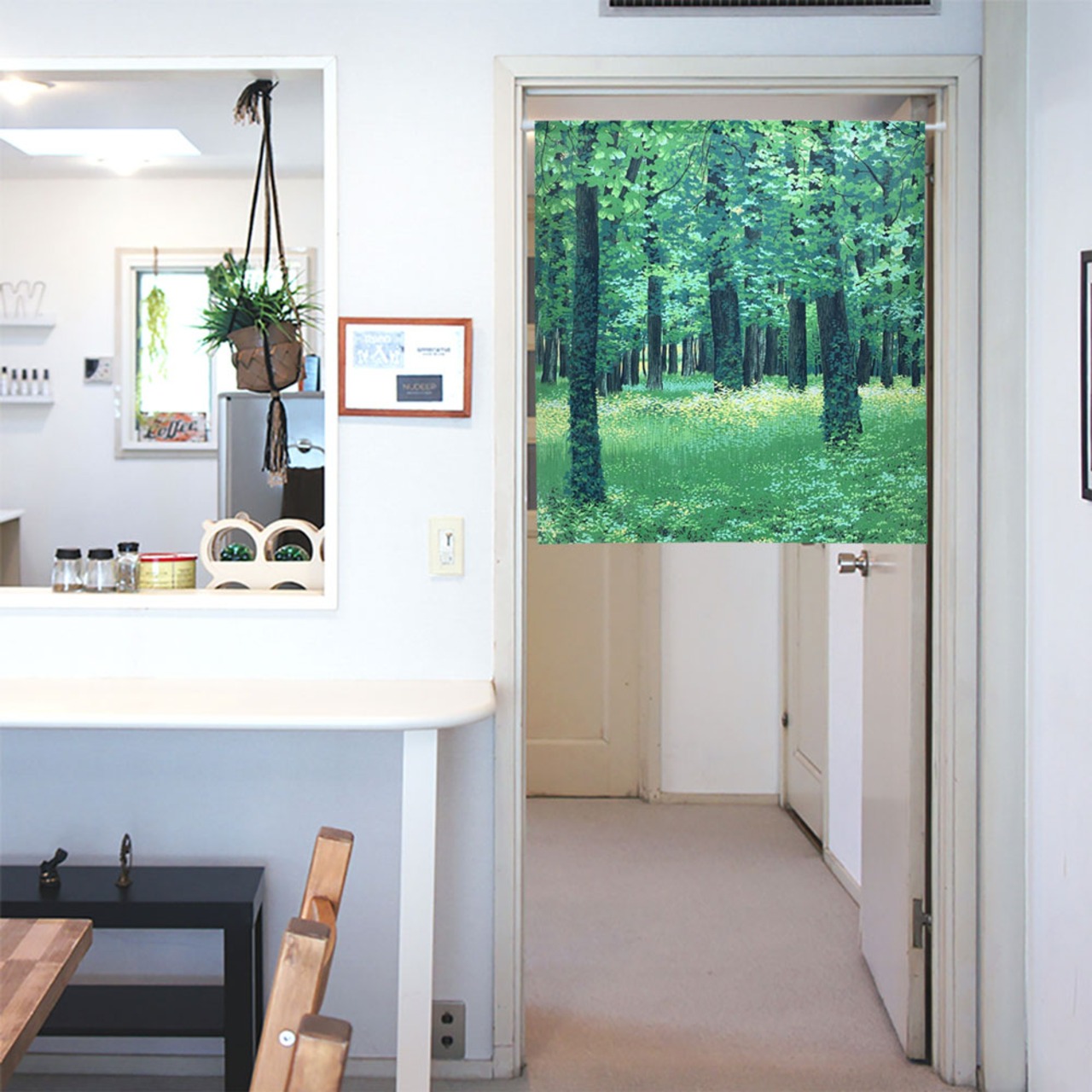 【受注生産】 のれん  Deep in the forest  幅85ｘ丈 90cm