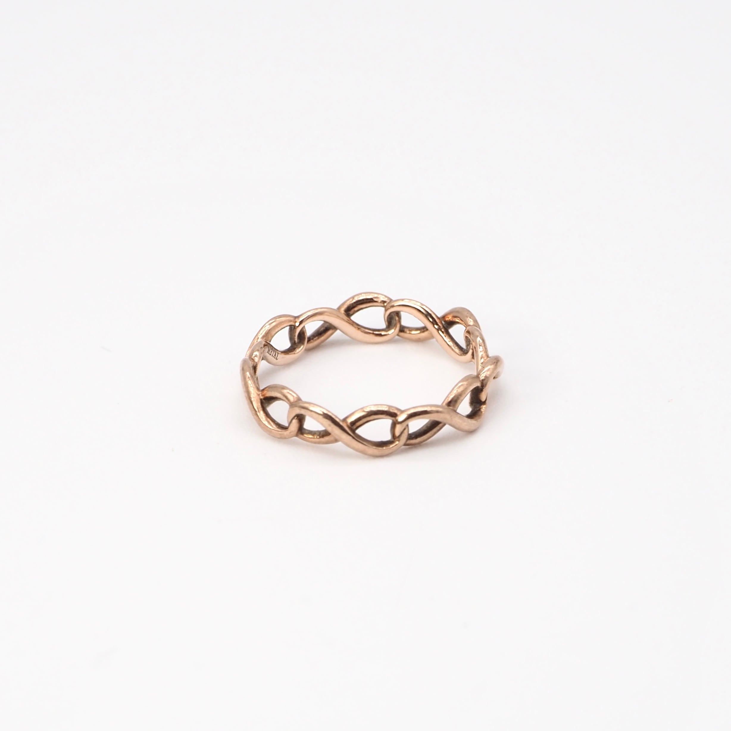 Tiffany&Co. 約7号 インフィニティ ボール リング ルベドメタル