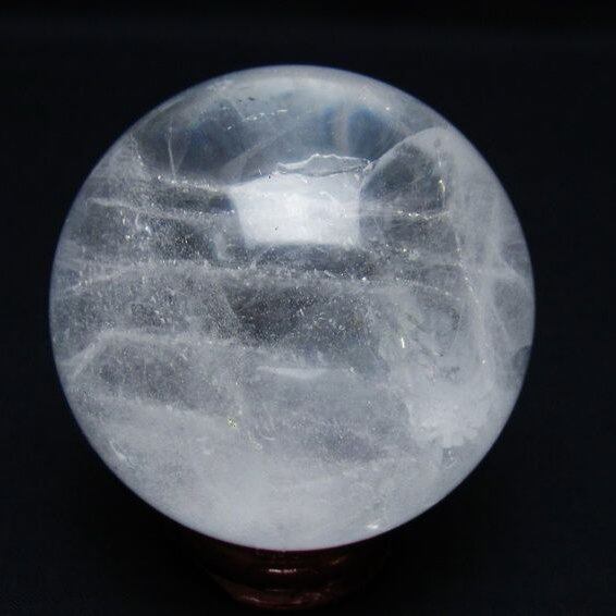 水晶 丸玉 65mm スフィア 置物 水晶玉 一点物 151-8927