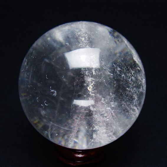 水晶 丸玉 53mm スフィア 置物 水晶玉 一点物 151-9028
