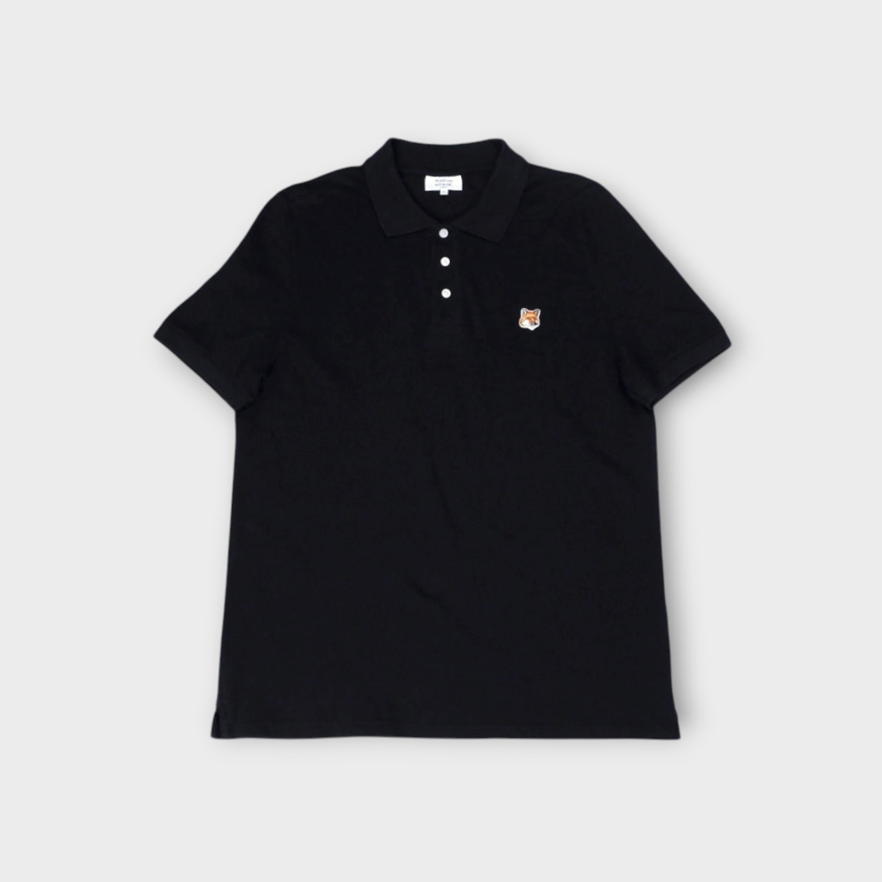 MAISON KITSUNE【フォックスヘッド パッチ レギュラー ポロ】