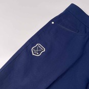 PUMA GOLF プーマ ゴルフ ピケ風ストライプ スラックスパンツ サイズ L /ネイビー/メンズ/スポーツ