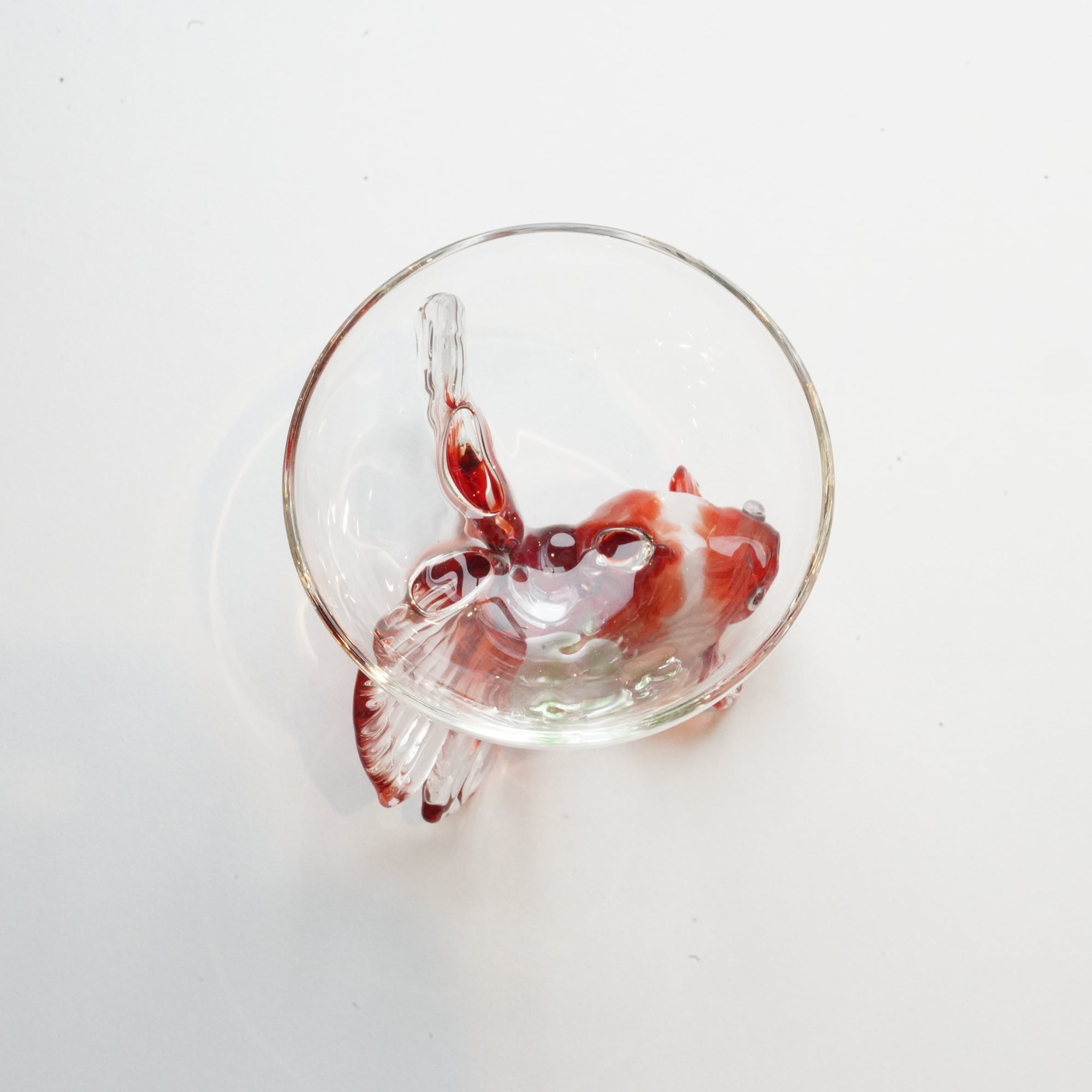 竹川久仁子】耐熱ガラス 金魚杯 C | ろにせら ギャラリーと雑貨のお店