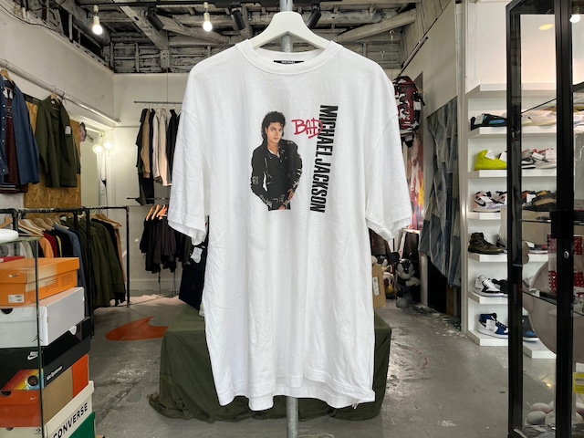 atmos × MICHAEL JACKSON BAD TEE WHITE XL 67203