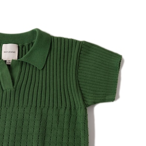 Knit Planet / Casual Polo /SEAWEED GREEN