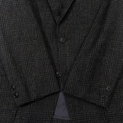 J.PRESS ジェイプレス グレンチェック 段返3B ウール テーラードジャケット 96-86-175/ダークグレー