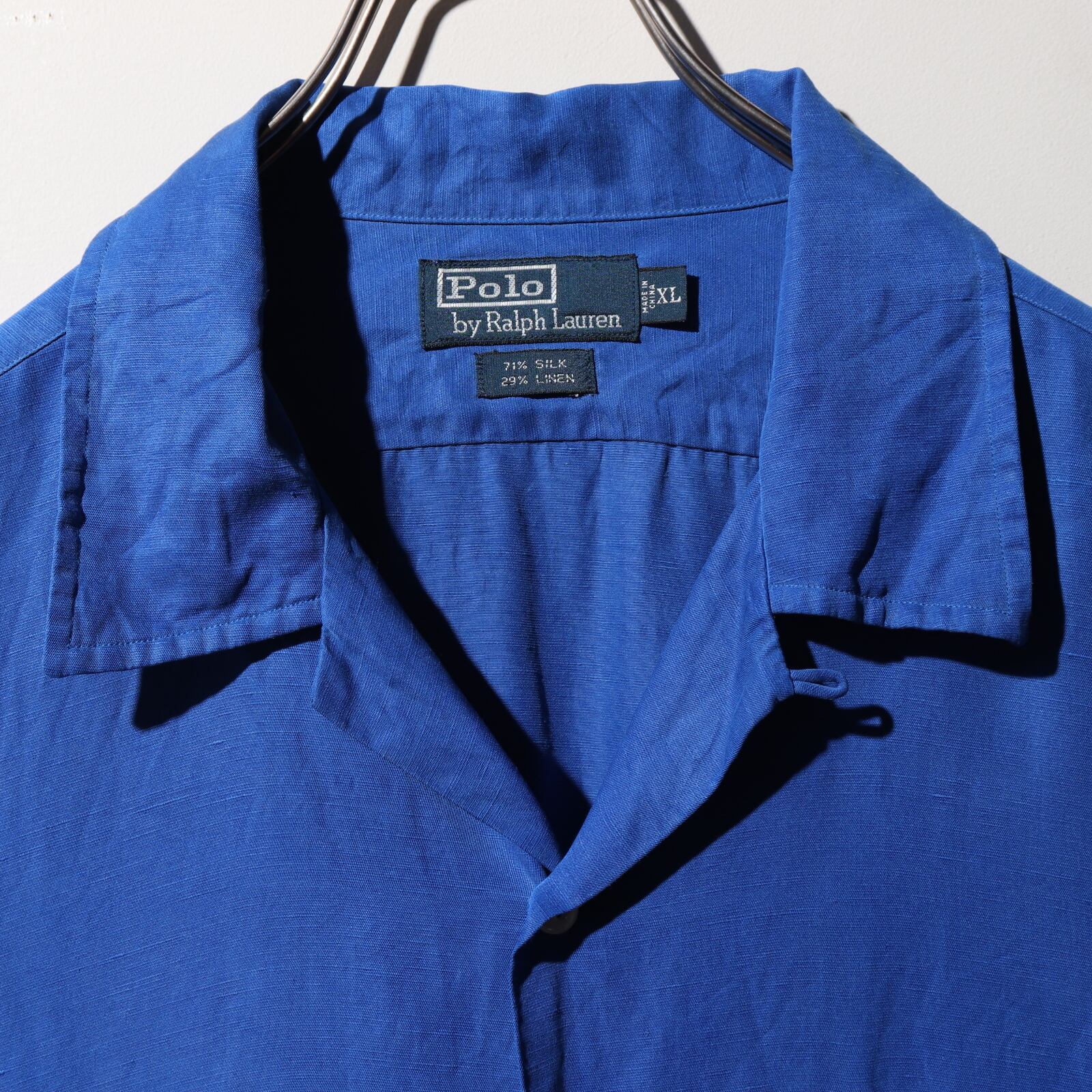 極美品 XL 完全無地 ロイヤルブルー Caldwell 青 ポロラルフローレン  