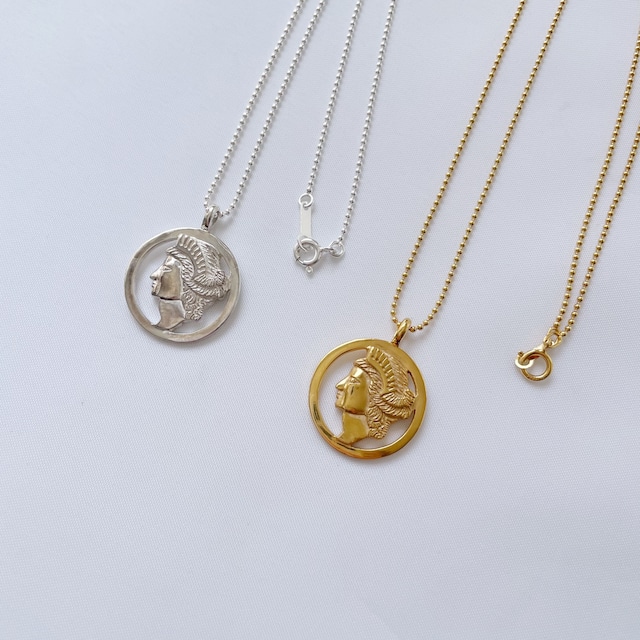 coin motif necklace  (GD)