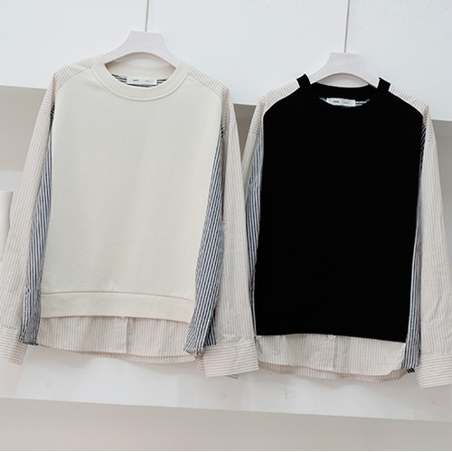 トップス Tシャツ シャツ ブラウス 白シャツ 白トップス 袖あり 長袖 Uネック ラウンドネック 襟付き 切り替えデザイン 切り替えデザイン 薄手 0 かわいい 大人可愛い きれいめ シンプル カジュアル 大人 上品 おしゃれ お洒落 かっこいい レトロ ラフ メンズライク マニッシュ ボーイッシュ 抜け感 無地 柄 ストライプ 0 春 秋 2021 10代 20代 30代 女性用 ママ 女の子 デート お出かけ 公園デビュー 女子会 休日 イベント リゾート 旅行 着回し 普段使い 韓国 韓国系