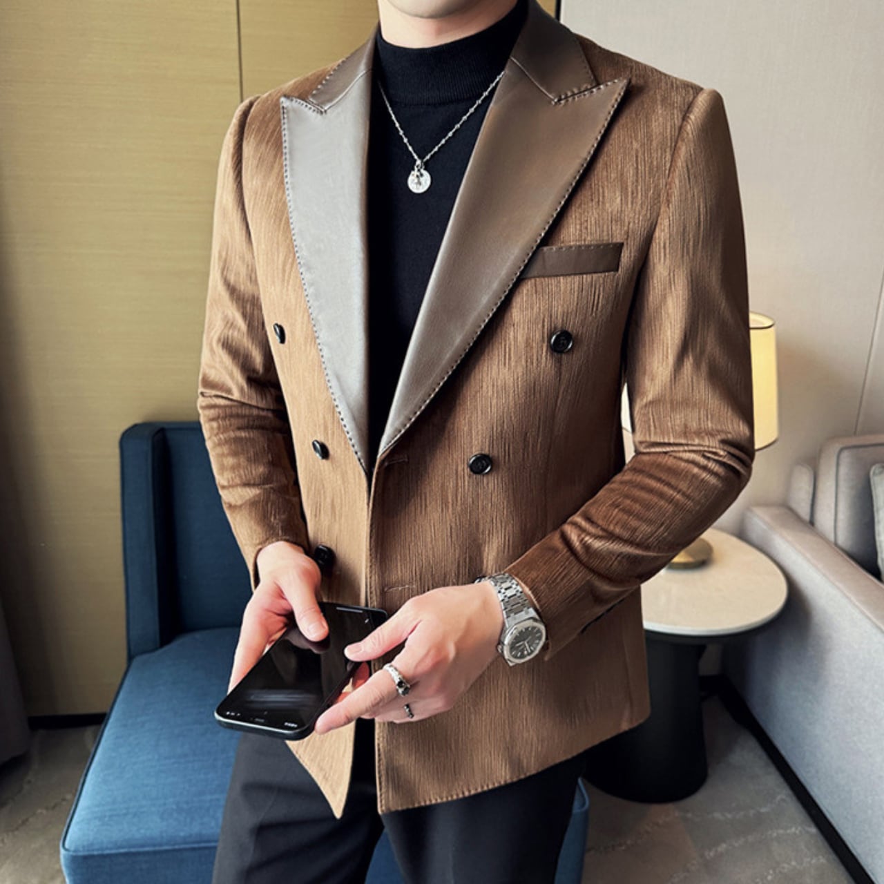 JUN MEN アーカイブ　ダブルブレストウールギャバジンスーツ　セットアップ JUN MEN アーカイブ ダブルブレストウールギャバジンスーツ セットアップ