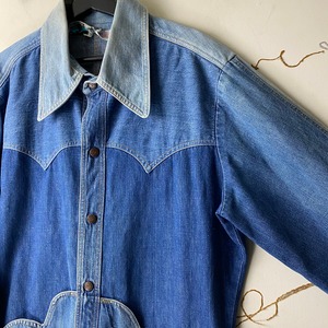vintage 1970’s ANTONIO GUISEPPE craft denim jacket