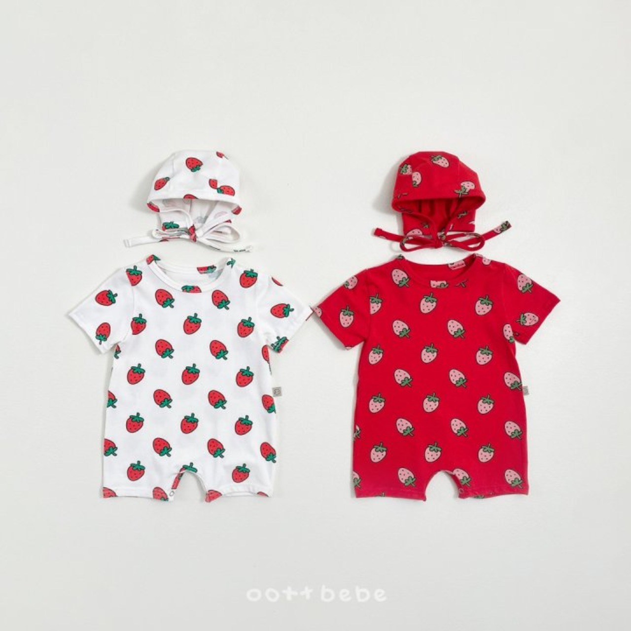 [oottbebe] Strawberry Full Bodysuit / [오뜨베베] 스트로베리전신슈트
