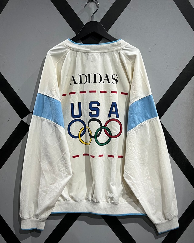 【X VINTAGE】80's “adidas” Olympic Design Vintage Pullover