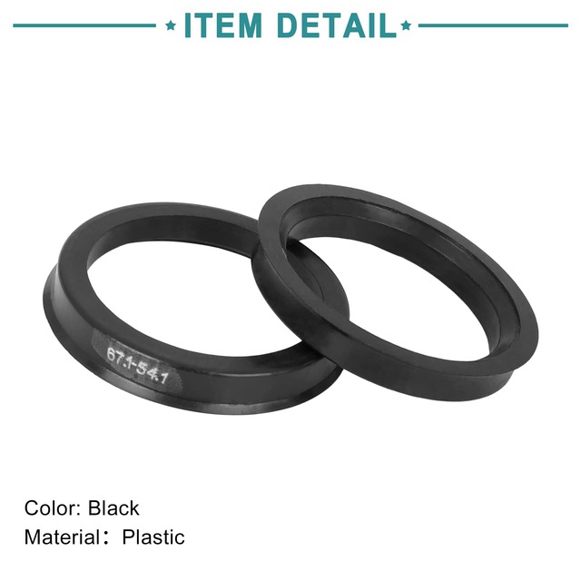 【在庫セール】ACROPIX ハブセンタリング 67.1-54.1mm ブラック 4個入り