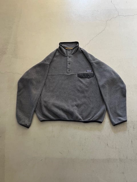 パタゴニア ナイロンジャケット ハーフジップ 24SS プルオーバー グレー M グレーS：patagonia パタゴニア ナイロン フリース ジャケット