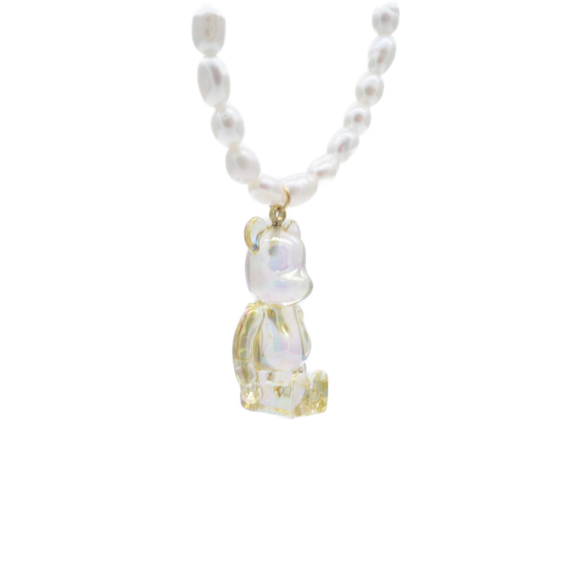 dix × BE@RBRICK / ベアブリックネックレス イエロークリアクローム