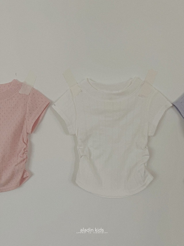 〘予約〙Aladin kids / Eyelet Shirring Tee