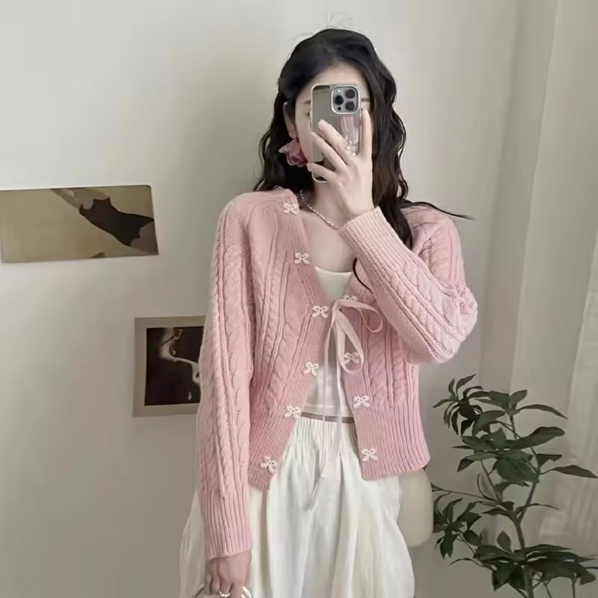 ロマンティックリボンカーディガン