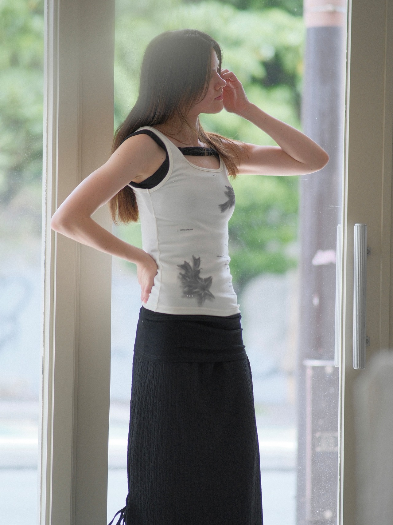 Loop Strap Knit Top / BLACK - 4