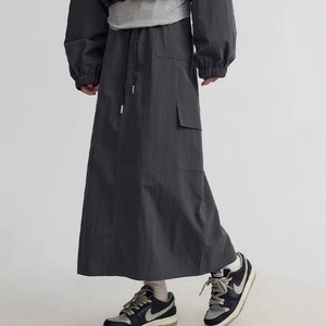 Millitary long skirt 00672